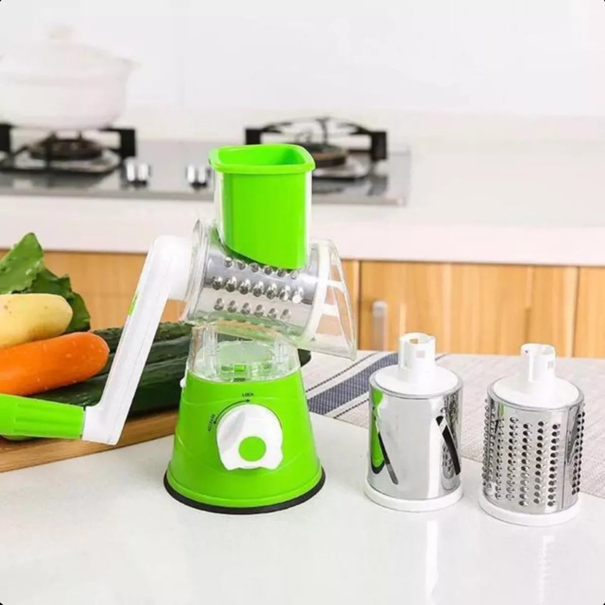 Ralador Fatiador 3 em 1 com Lâminas Inox