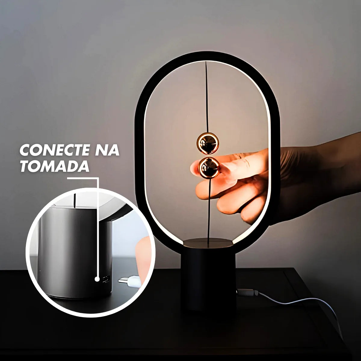 Lâmpada De Mesa Led Balance Luz Noturna