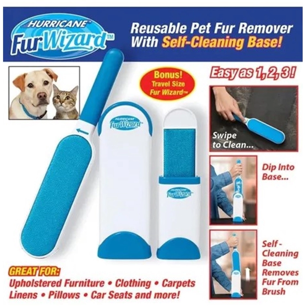 Kit Removedor de Pêlos Pet – Fur Wizard Hurricane 3 Peças