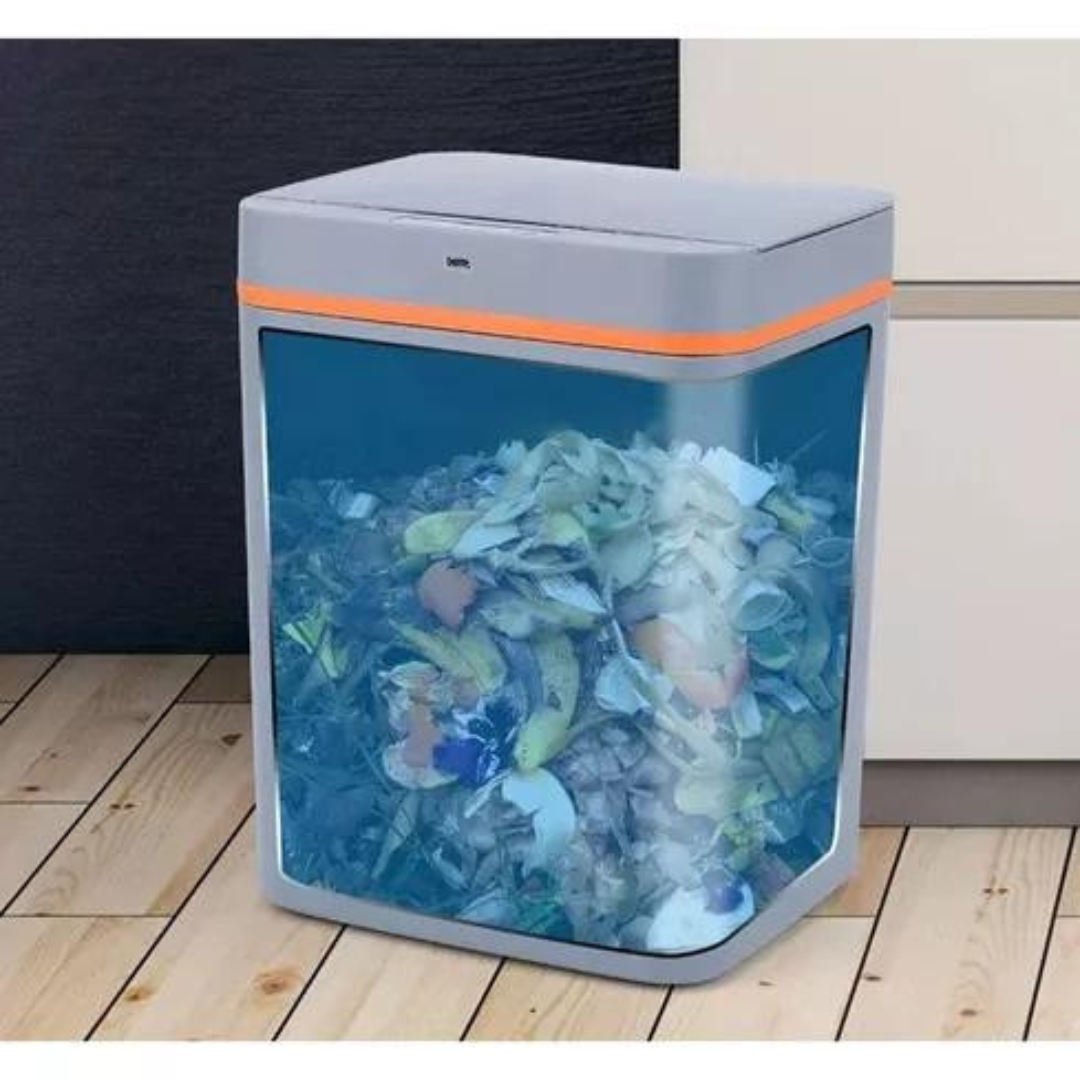 Lixeira Eletrônica Sensor 15L Cinza
