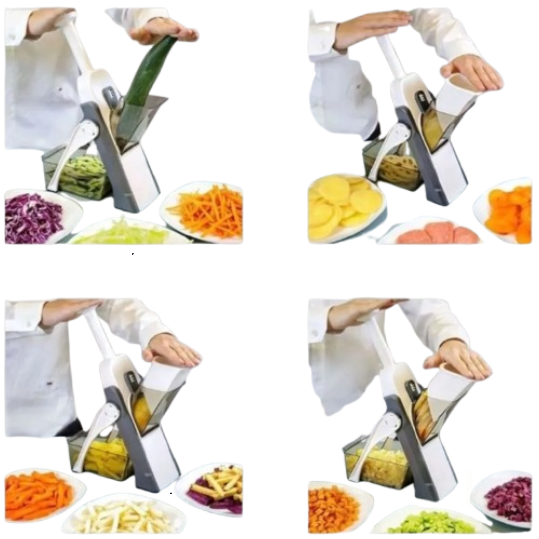 Cortador de Legumes Multifuncional 5 em 1 Cores Sortidas