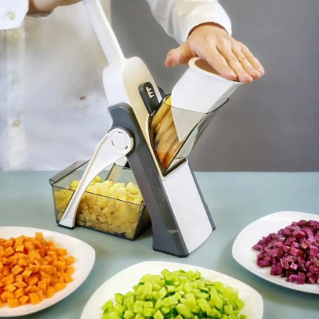 Cortador de Legumes Multifuncional 5 em 1 Cores Sortidas