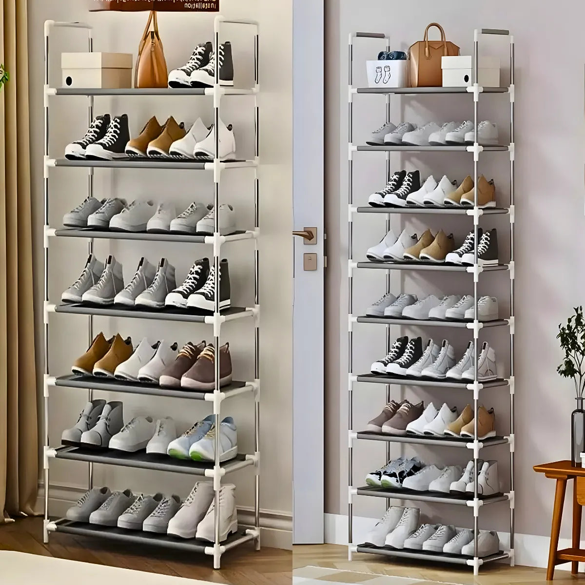 Sapateira Vertical organizador com 9 Prateleiras