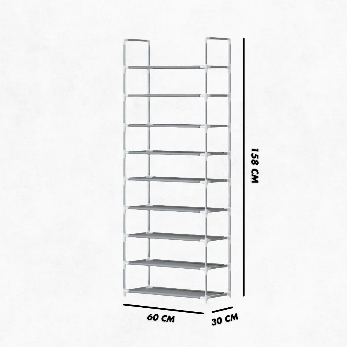 Sapateira Vertical organizador com 9 Prateleiras