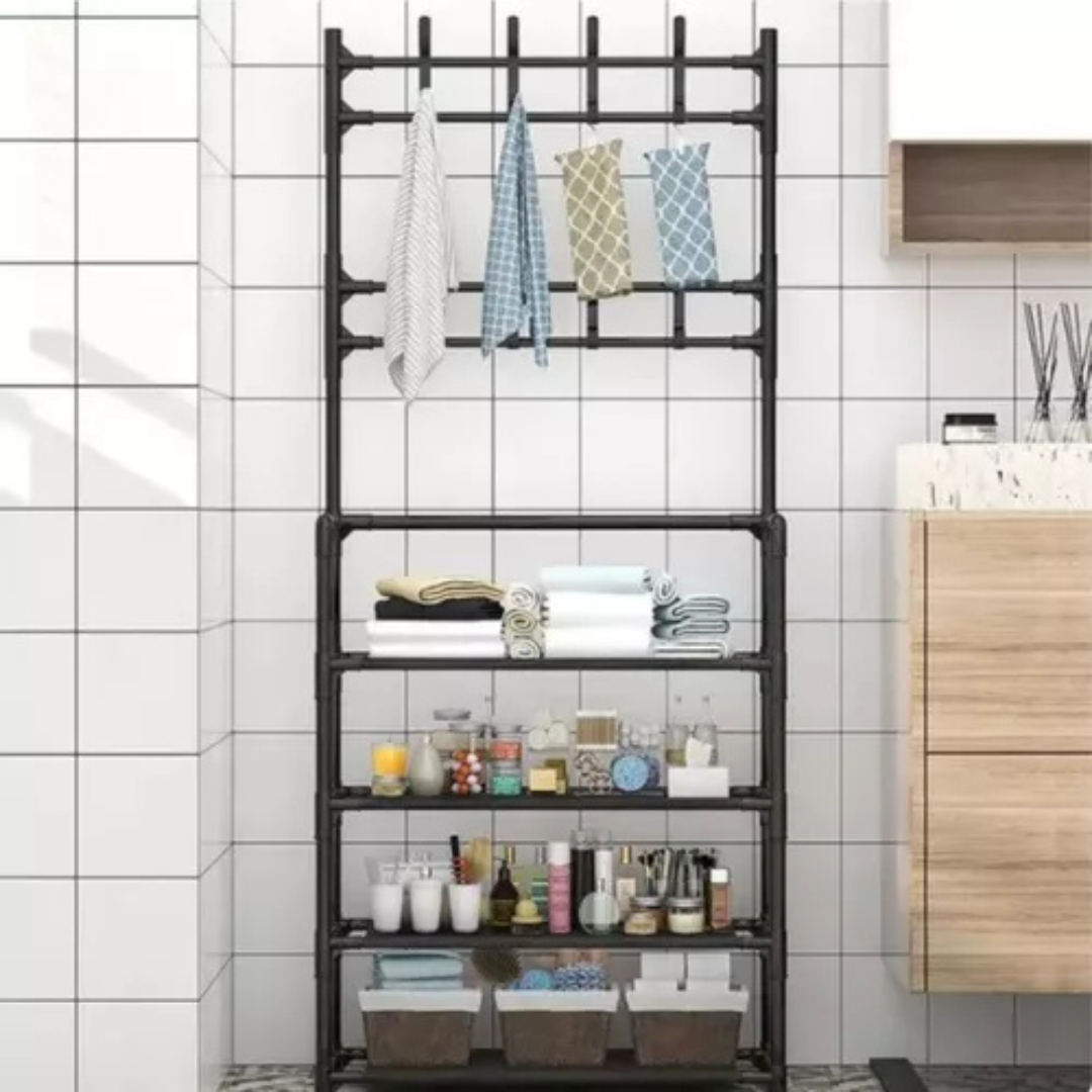 Rack Multifuncional Arara Sapateira Cabideiro – 4 Prateleiras