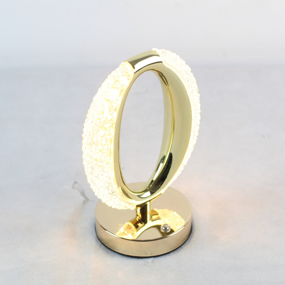 Luminária Abajur Cristal LED Touch Sol – Recarregável USB