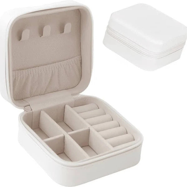 Porta Joias Caixa Portátil Compacta - (Cores Sortidas)