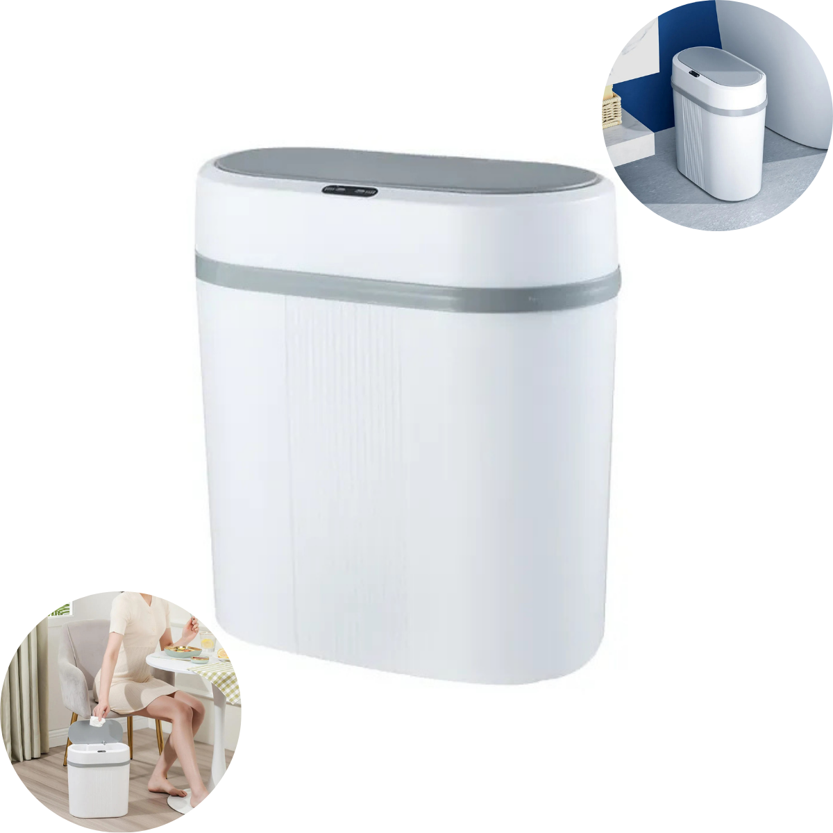 Lixeira Inteligente com Sensor Automático 12 Litros