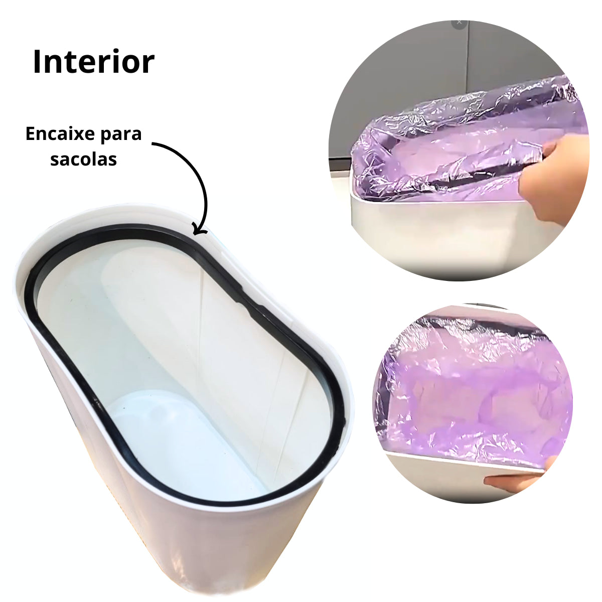 Lixeira Inteligente com Sensor Automático 12 Litros