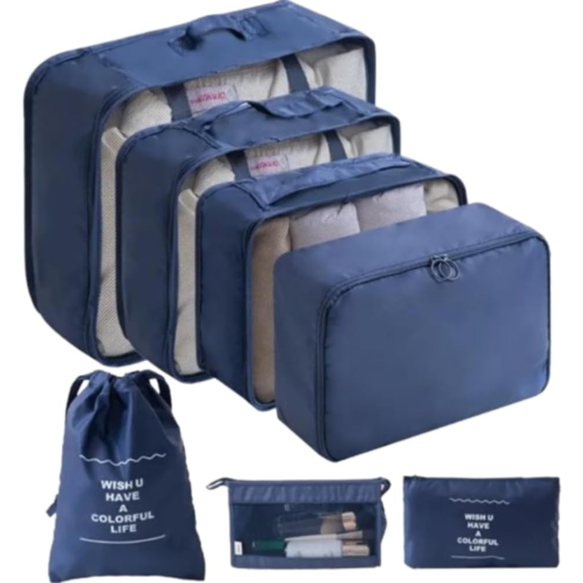 Organizador de Mala para Viagens 7 Peças