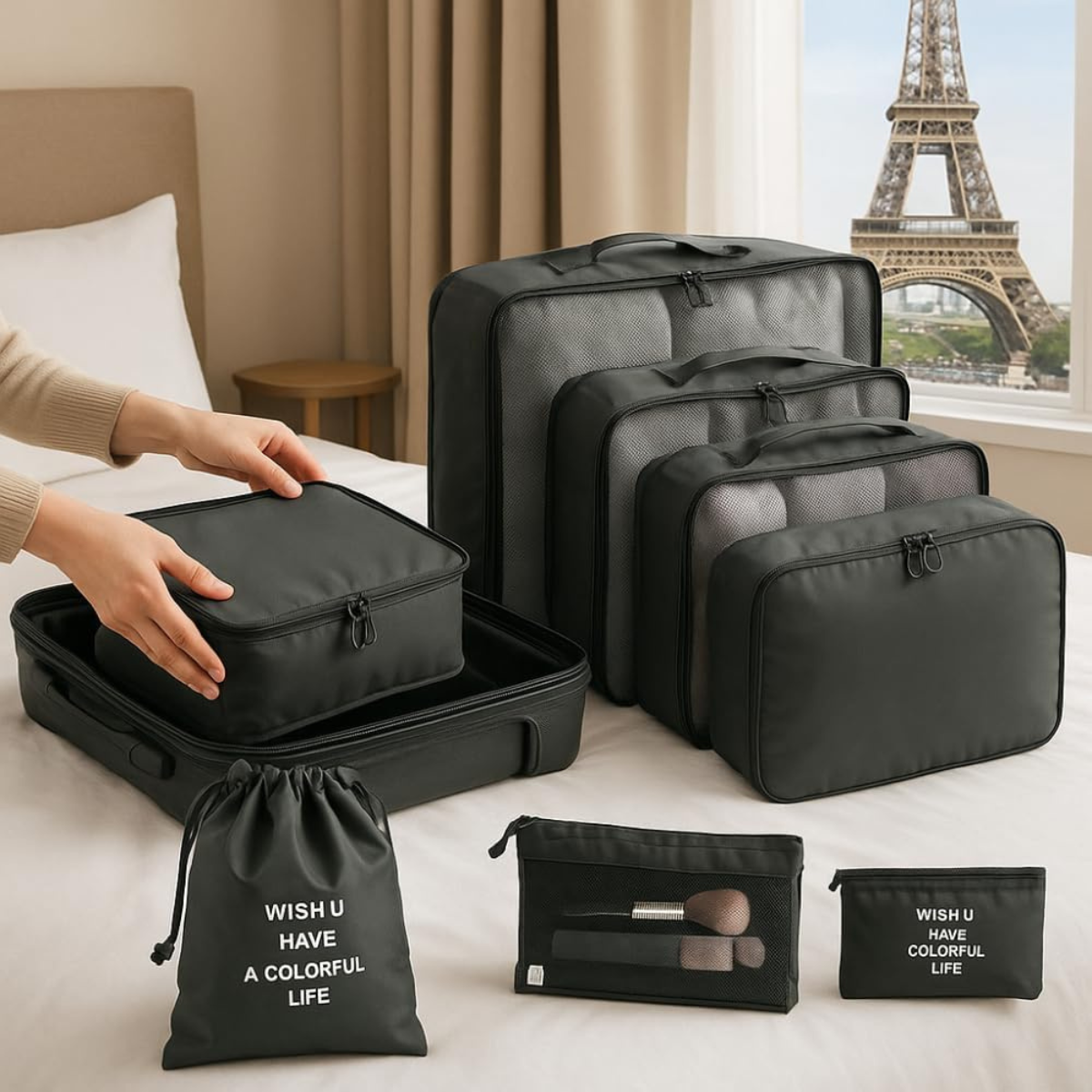 Organizador de Mala para Viagens 7 Peças