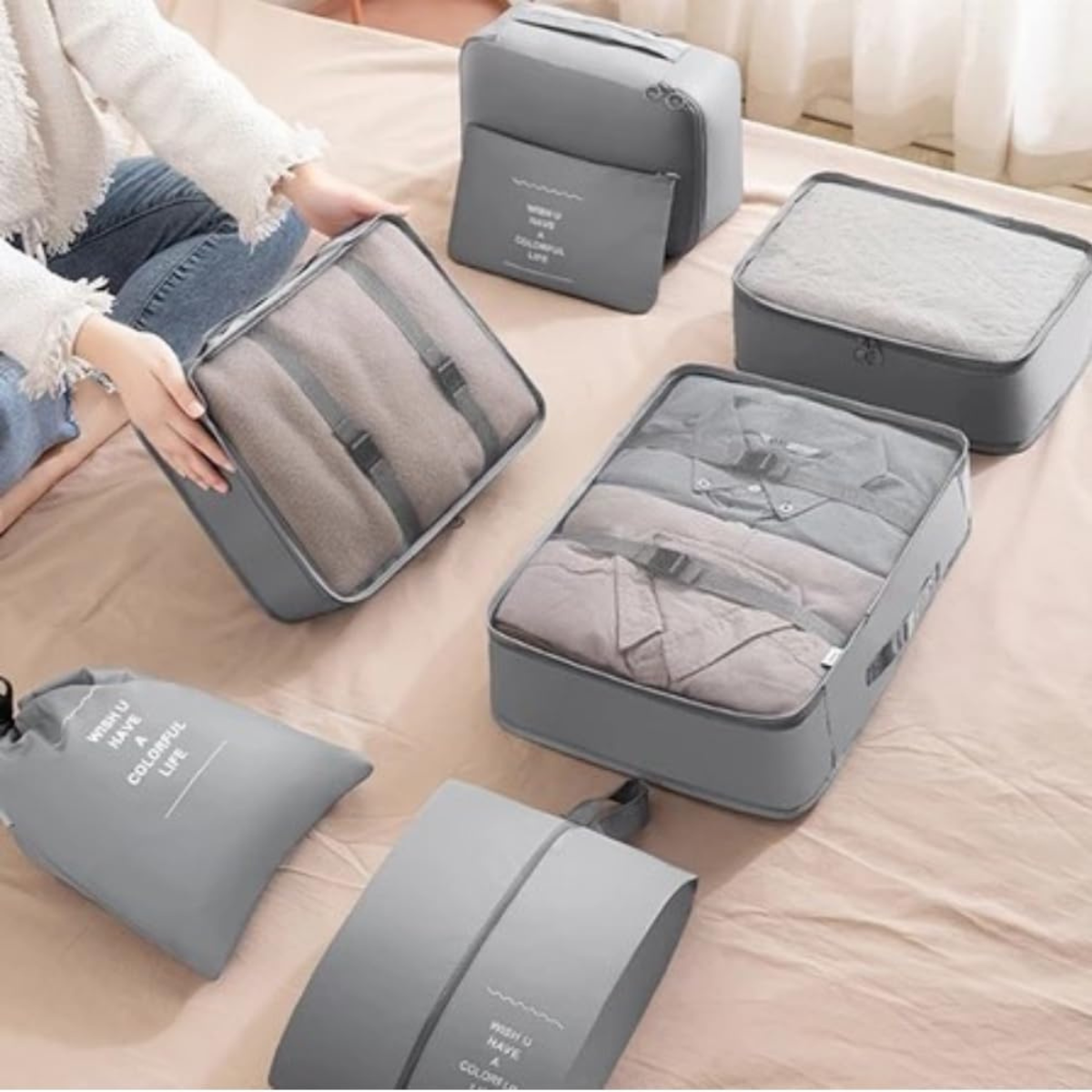 Organizador de Mala para Viagens 7 Peças
