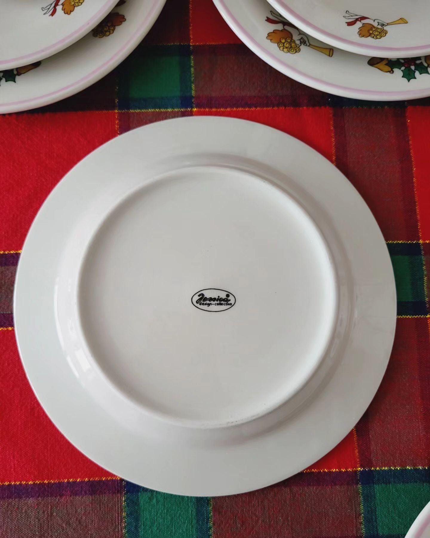 Conjunto de Porcelana Natalino com 9 Peças