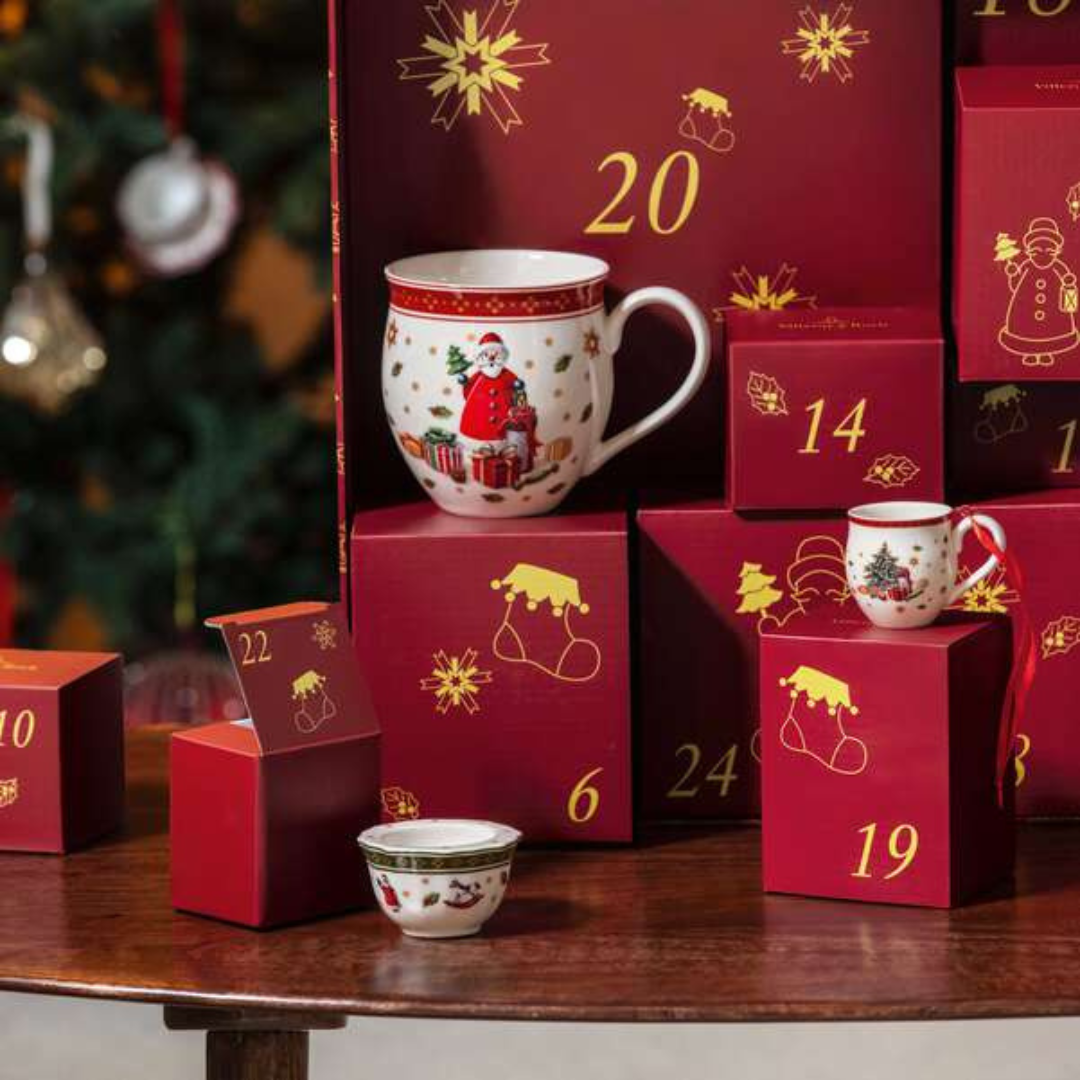 Caixa com 24 louças de porcelana premium