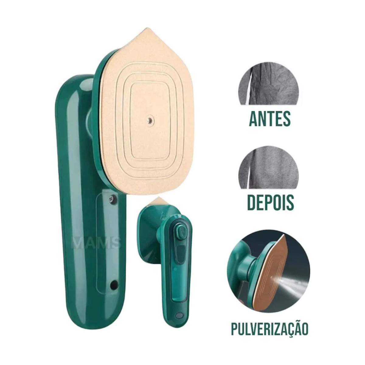 Mini Ferro Portátil 2 em 1