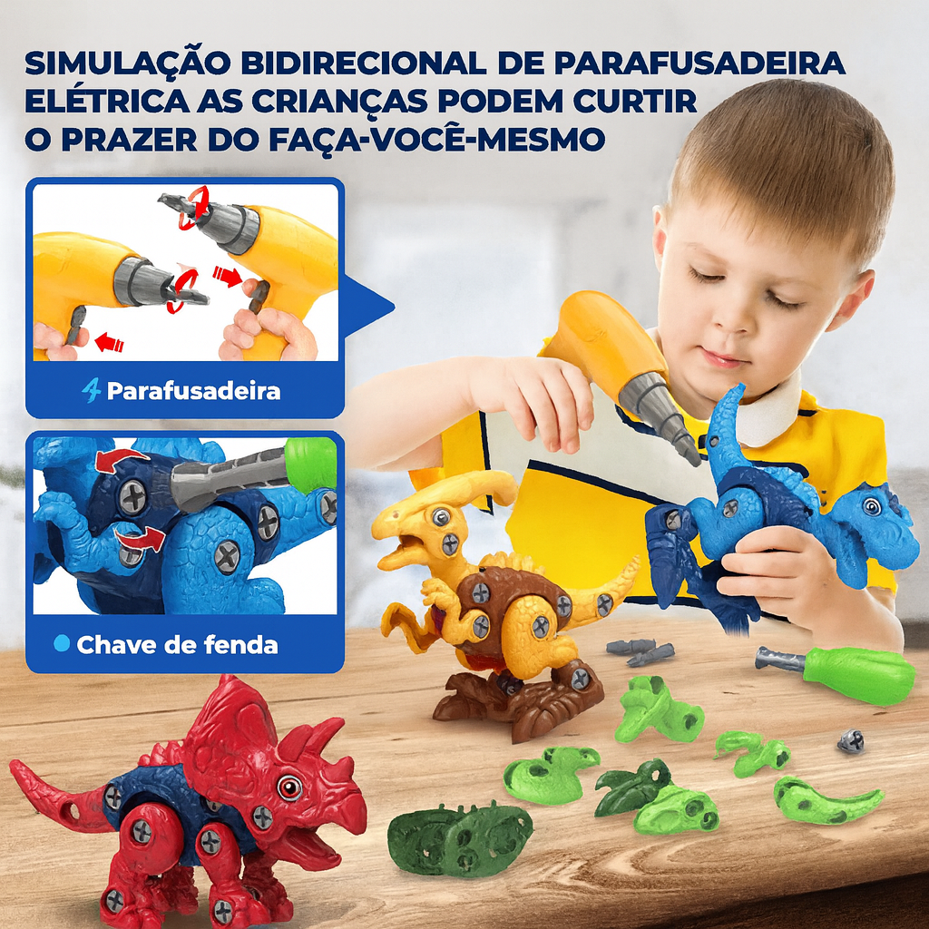 Kit Dinossauros de Construção STEM Cant™