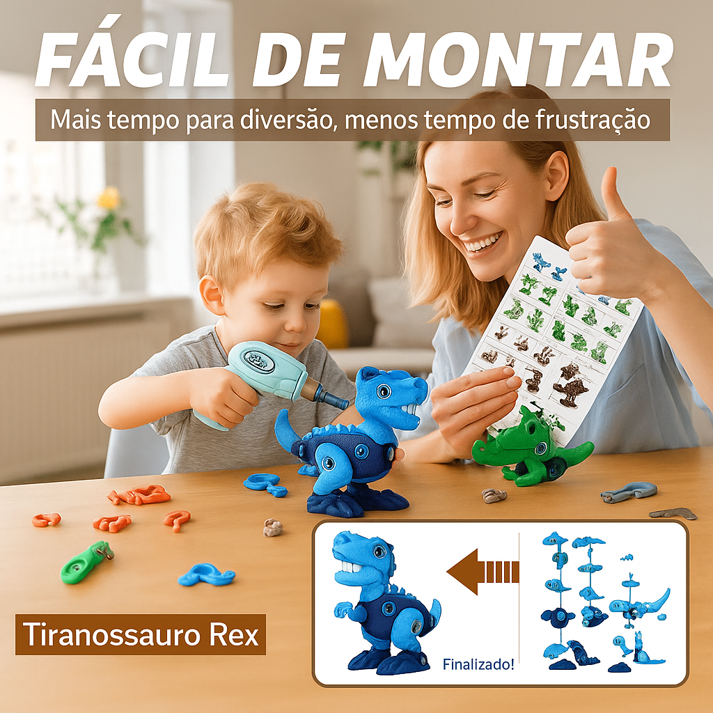 Kit Dinossauros de Construção STEM Cant™