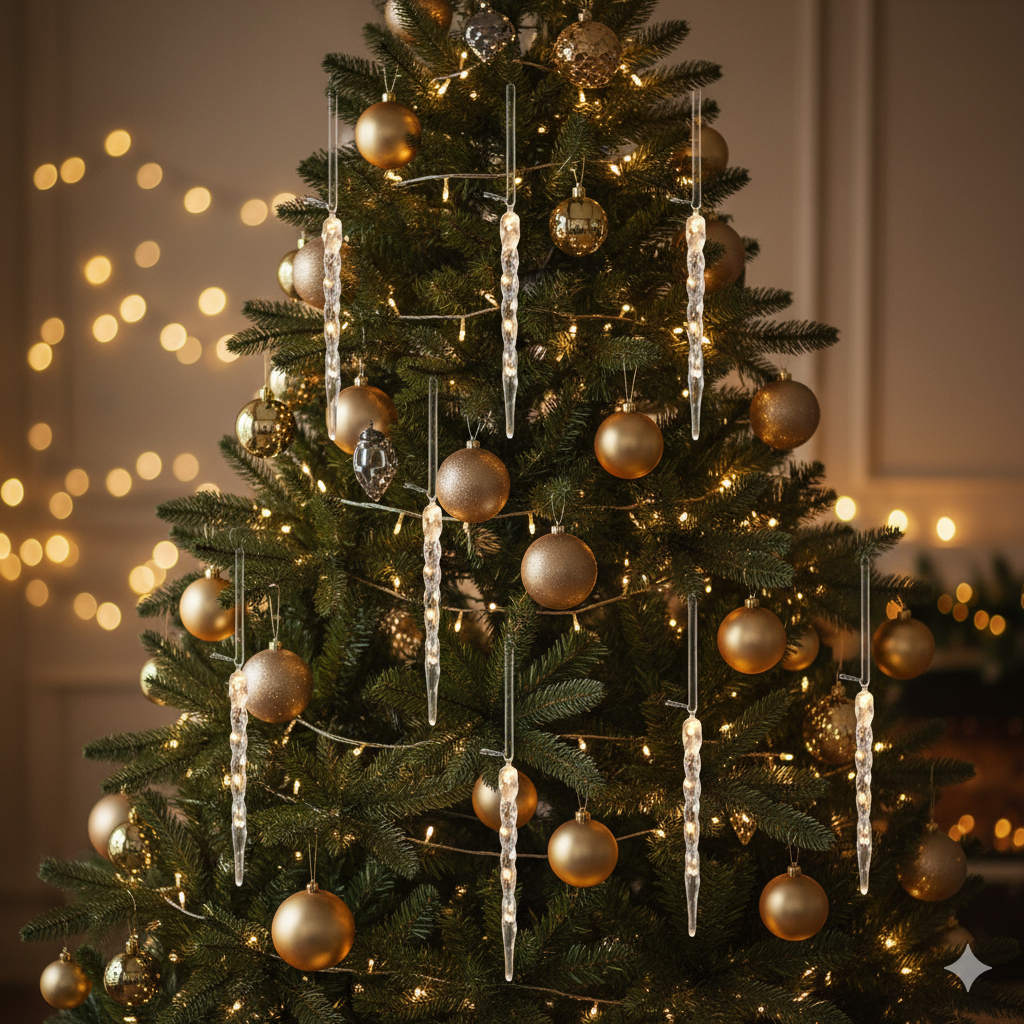 Kit Pingentes Gota de Gelo Natalinos