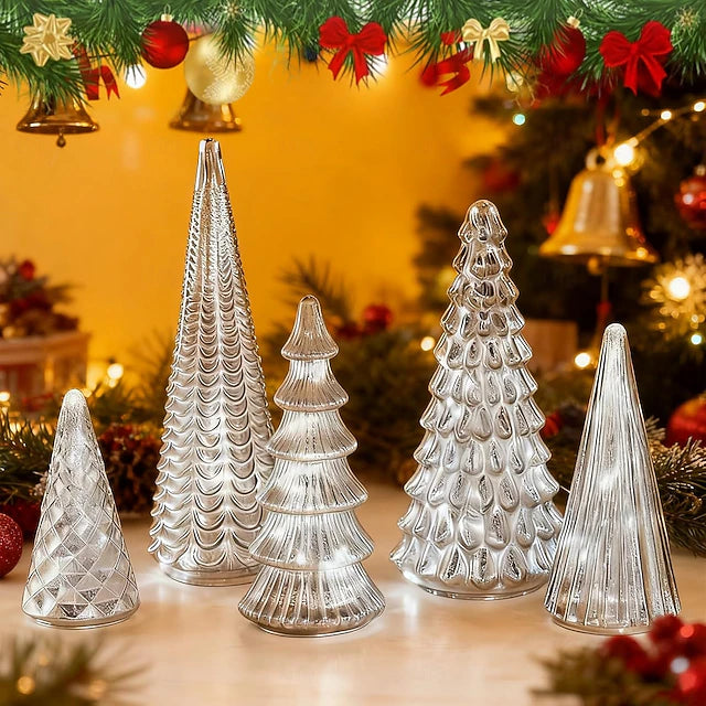 Conjunto de 5 Árvores de Mercúrio Iluminadas