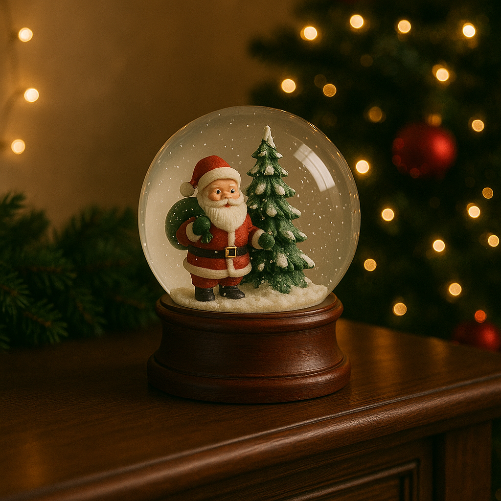 Globo de Neve Natalino Papai Noel