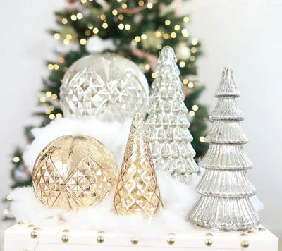 Conjunto de 5 Árvores de Mercúrio Iluminadas