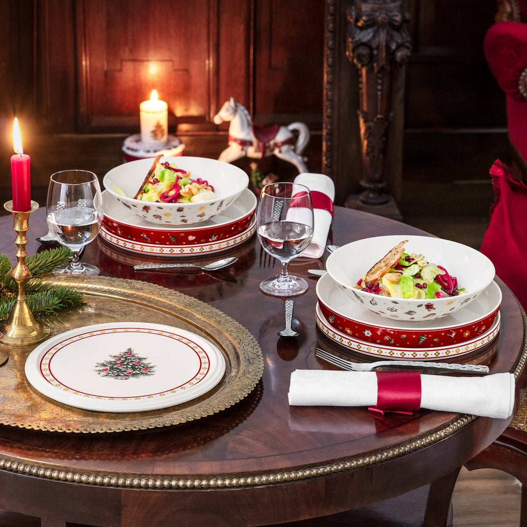 Jogo de Pratos em Porcelana 7 Peças (Edição Natal Limitada)