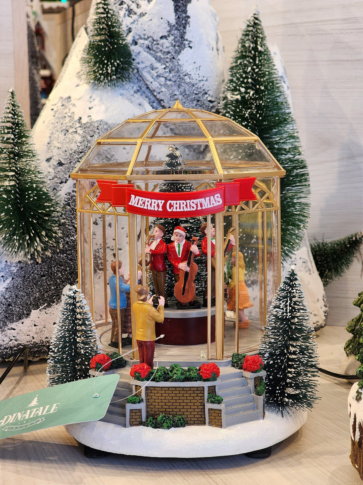 CENÁRIO VILA NATALINA GAZEBO COM CORAL 20CM - PRÉ VENDA 2025