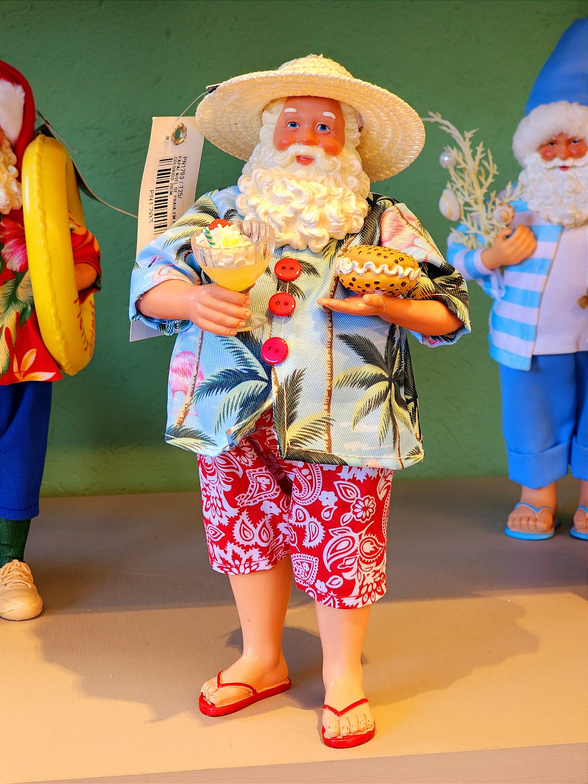 PAPAI NOEL COLECIONÁVEL PRAIA 60CM - PRÉ VENDA 2025