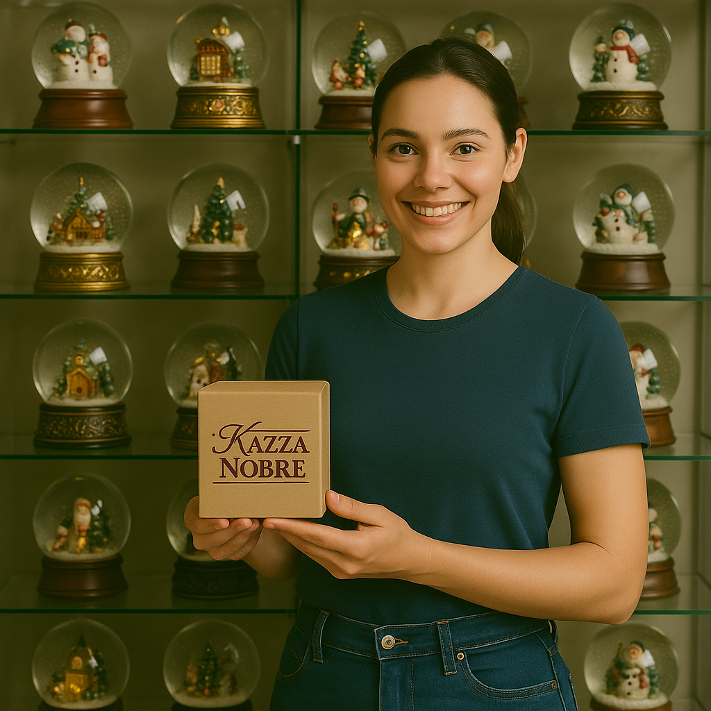 Globo de neve de Papai Noel e Menino Jesus