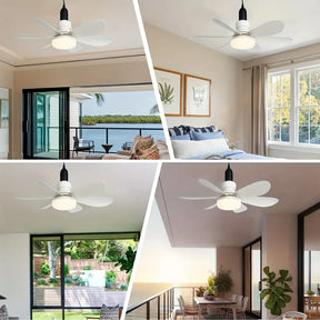 Lâmpada Ventilador Multifuncional com Controle Remoto