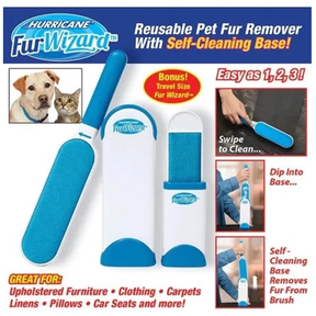 Kit Removedor de Pêlos Pet – Fur Wizard Hurricane 3 Peças