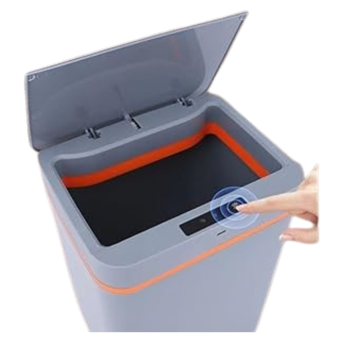 Lixeira Eletrônica Sensor 15L Cinza