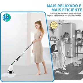 Escova de Limpeza Elétrica Rotativa Multiuso 9 em 1 Bivolt