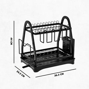 Escorredor e Organizador De Louças Inox Preto