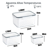 Conjunto Hermético 3 Potes com Tampa BM-F104