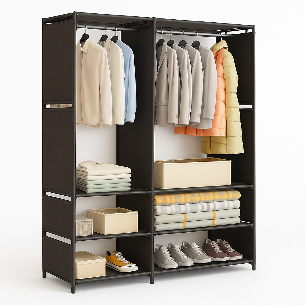 Guarda-Roupa Organizador Aberto com Estrutura Reforçada