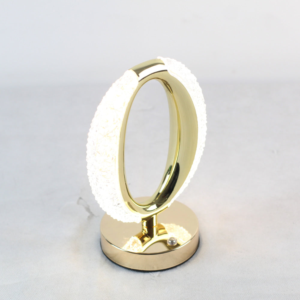Luminária Abajur Cristal LED Touch Sol – Recarregável USB