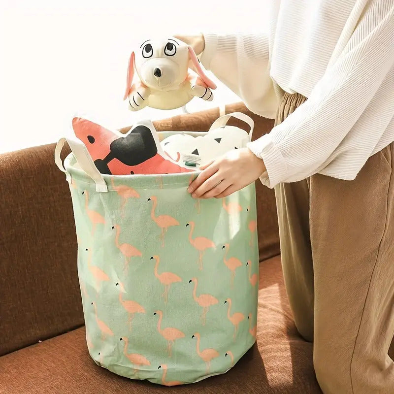 Cesto Organizador Roupa Suja Dobrável Multiuso 40L - (Cores Sortidas)