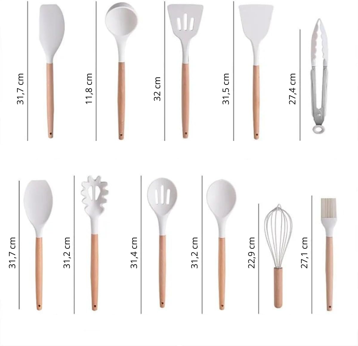 Conjunto de Utensílios de Cozinha 19 Peças Premium