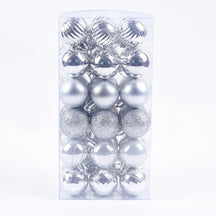 Decoração De Natal / 4cm 36 Peças Bolas Coloridas De Natal Com Glitter