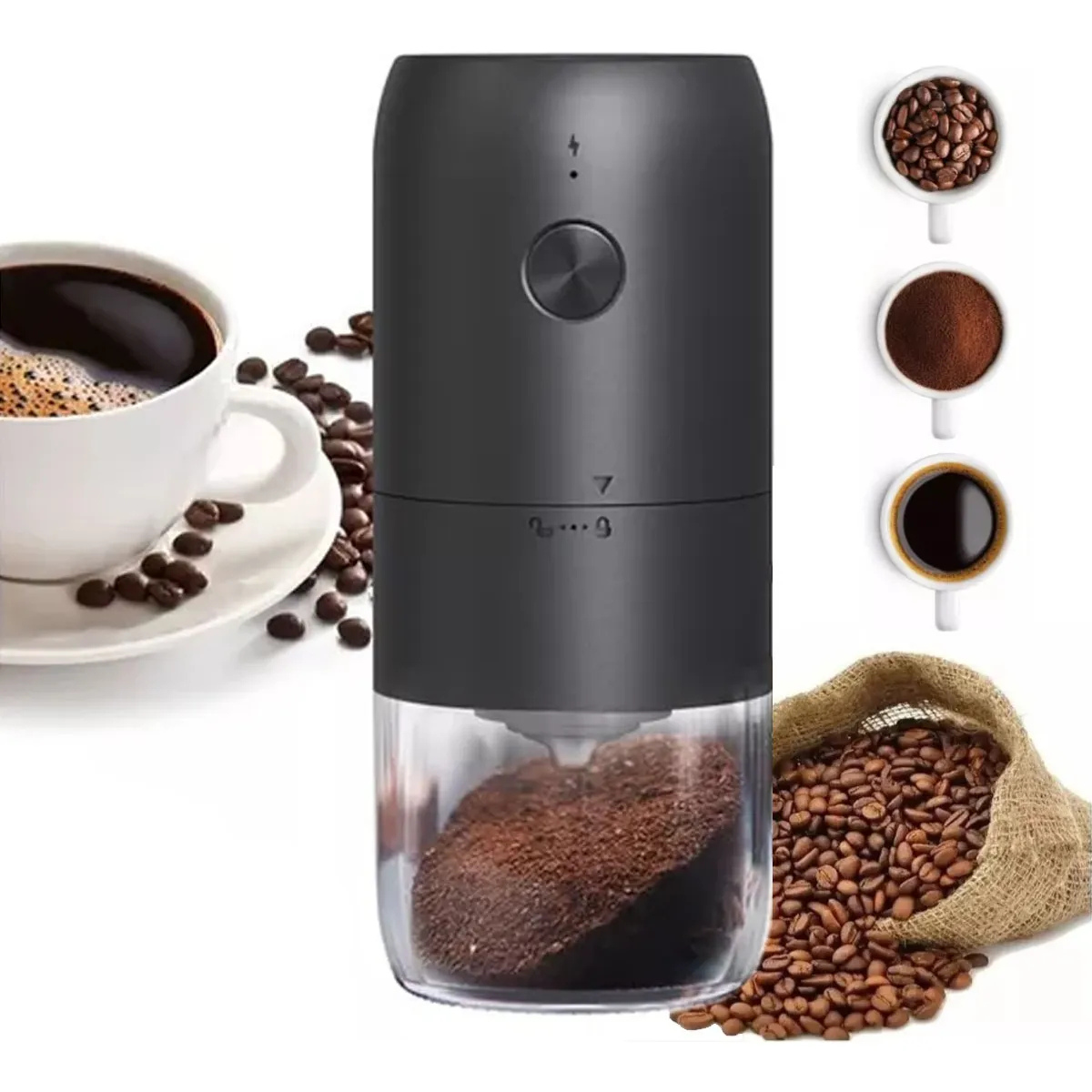 Moedor de Café Elétrico Portátil
