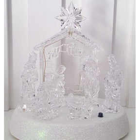 PRESEPIO MUSICAL EM ACRILICO - DECORAÇÃO DE NATAL