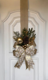 Escapulário Natalino Dourado e Xadrez