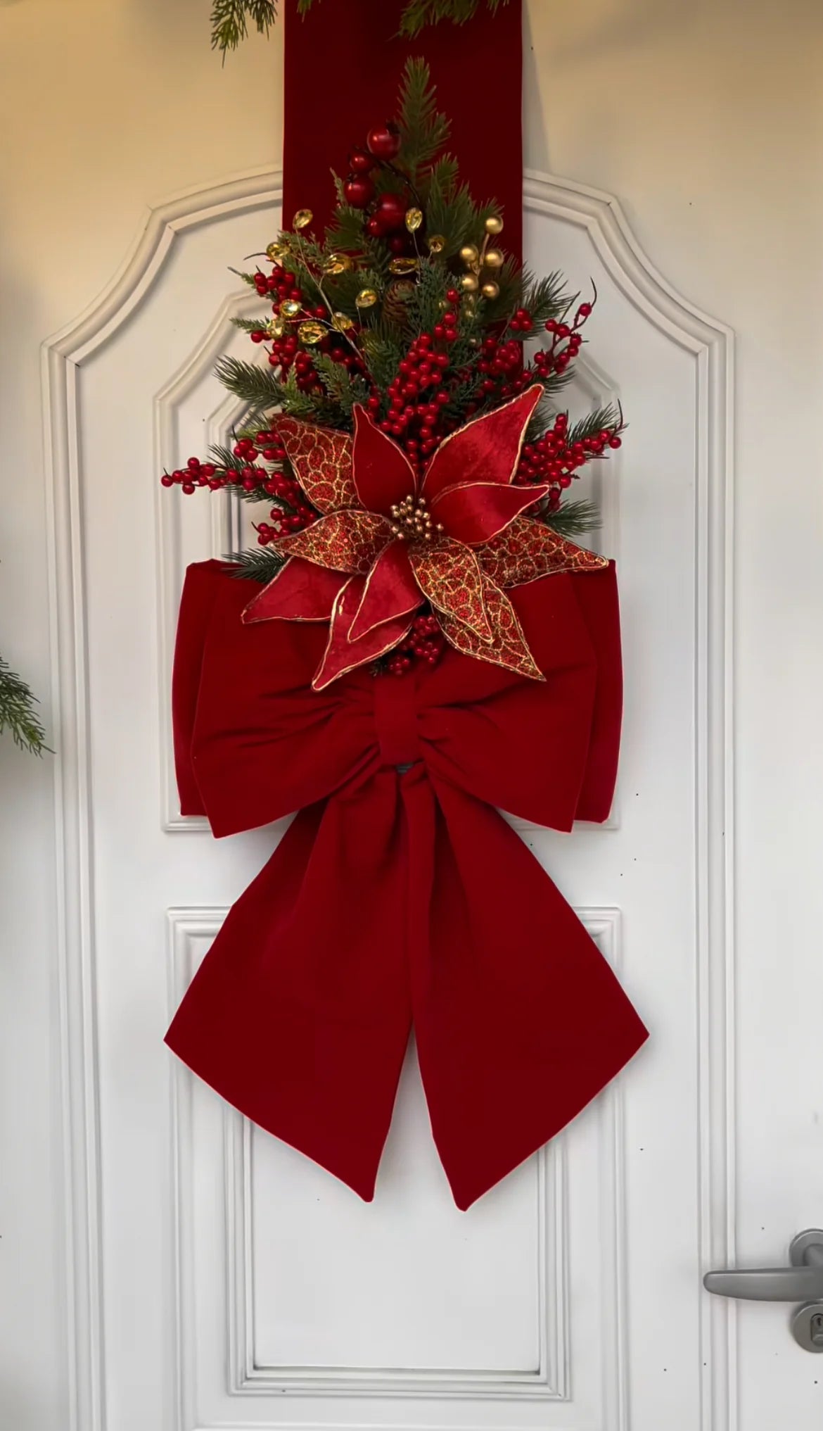 Escapulário Natalino Vermelho com Estrela