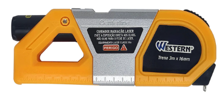 Nível a Laser com Trena 3 Metros – WESTERN HL-602