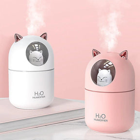 Umidificador Difusor Abajur Gatinho – Fofo e Funcional