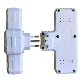 Adaptador para Tomada Benjamin (T) com USB-A e USB-C Bivolt - BM-8704A