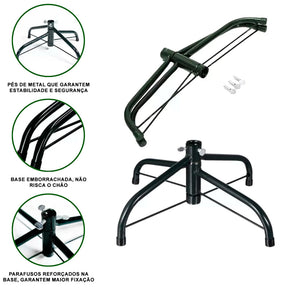 Árvore de Natal Pinheiro sem Led  Montagem rápida