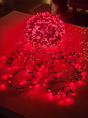 PISCA FESTÃO 1500 LEDS 40 METROS VERMELHO COM STROBO VERMELHO BIVOLT USO INTERNO E EXTERNO