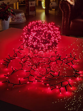 PISCA FESTÃO 1500 LEDS 40 METROS VERMELHO COM STROBO VERMELHO BIVOLT USO INTERNO E EXTERNO